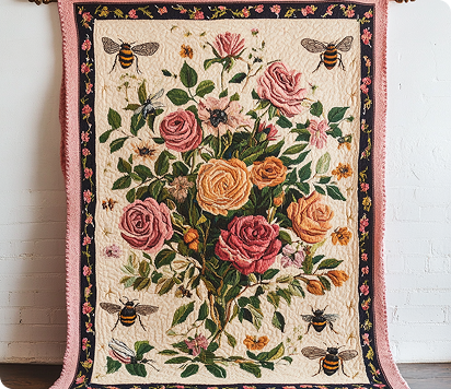Birds + the Bees - Rose Blanket